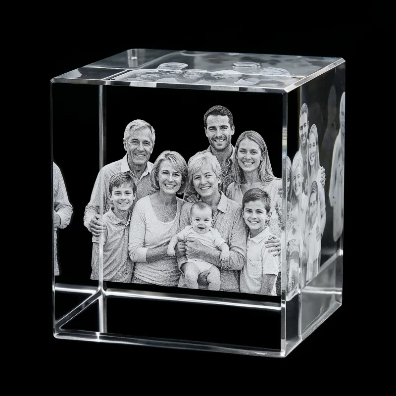 Cube cristal 3D horizontal – 80×50×50mm