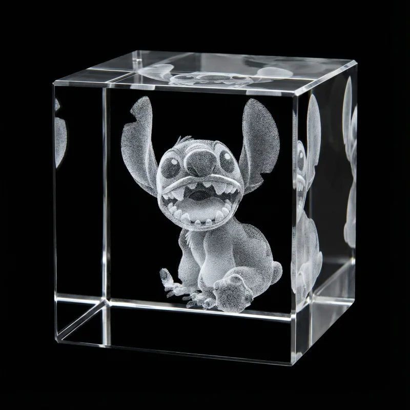 Cube cristal 3D – 50×50×50mm